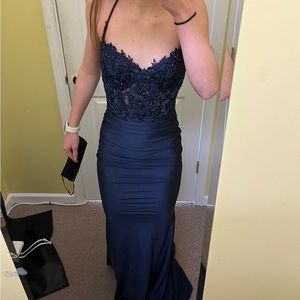 Navy Prom Dress